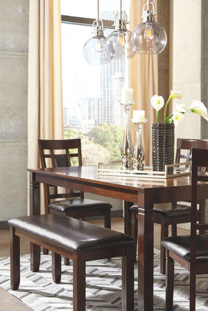 Bennox - Dining Room Table Set (Set of 6) - Brown - R&R Furniture Gallery (Fountain Valley, CA)