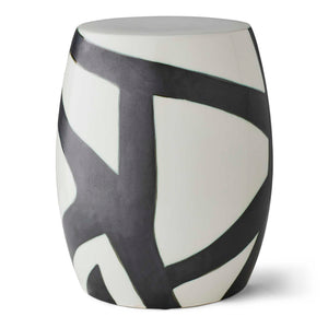 Figurative - Garden Stool - Black / White