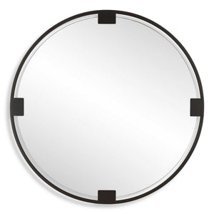 Cornelia - Black Round Mirror