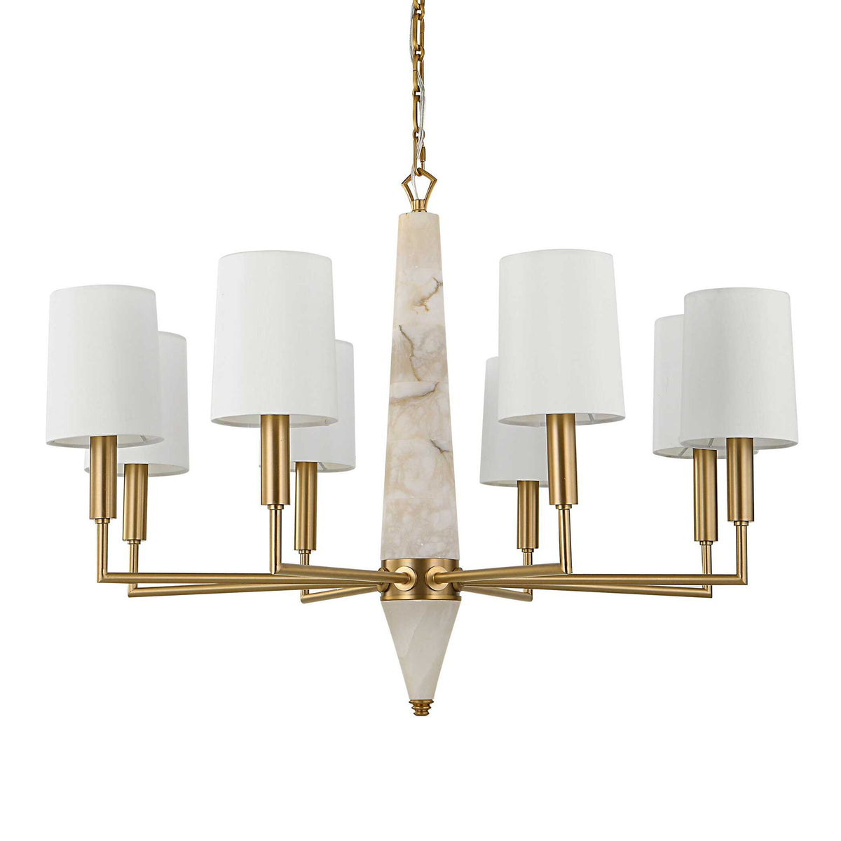 Gathering - 8 Light Chandelier - Brass
