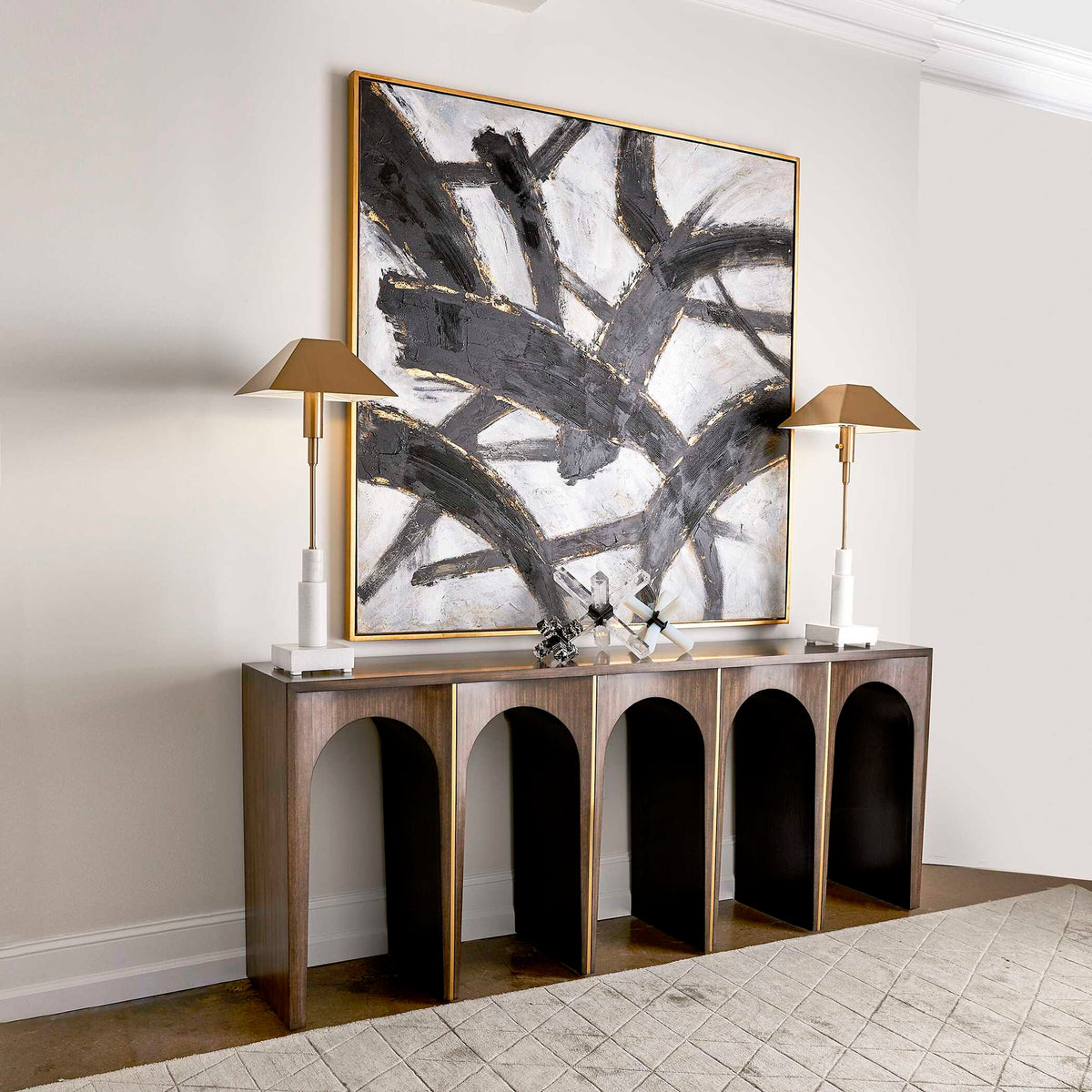 Coliseum - Console Table - Woodtone