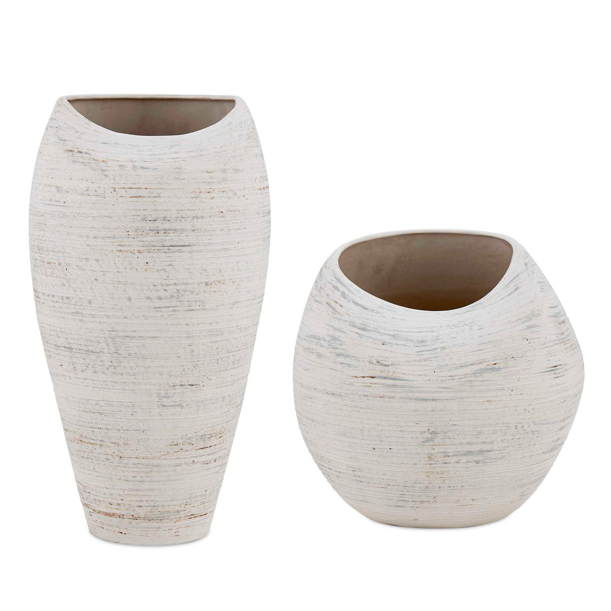 Inara - Indoor-Outdoor Vases (Set of 2) - White
