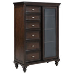 Berwick - 6 Drawer Chest With Door - Dark Oak