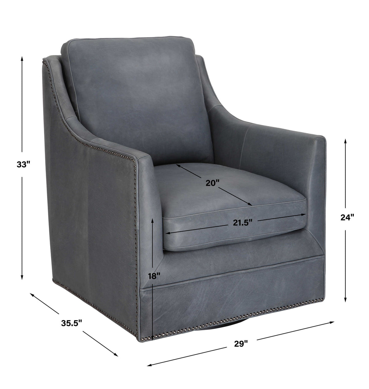 Drift - Swivel Chair - Blue