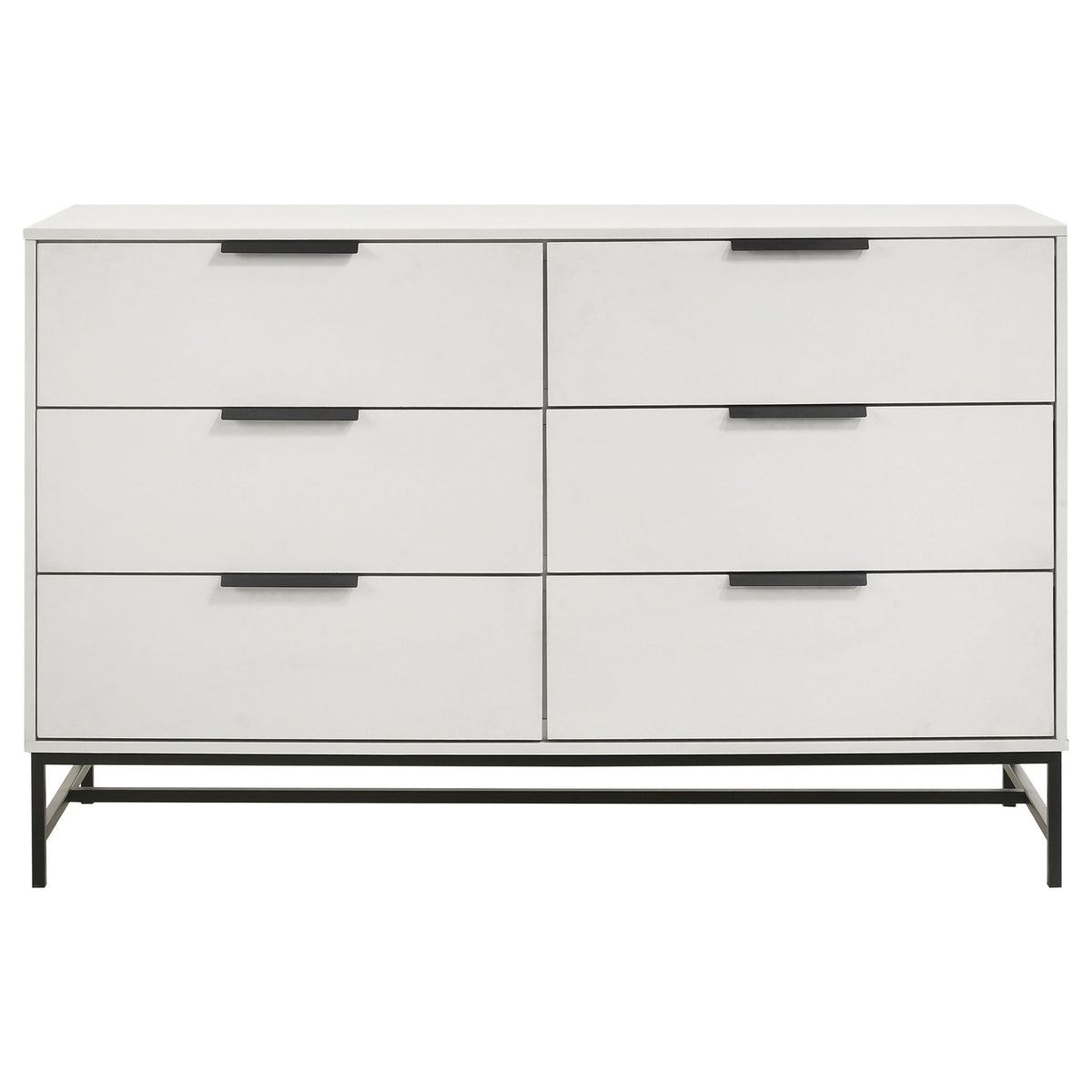 Taraval - 6 Drawer Bedroom Dresser - White