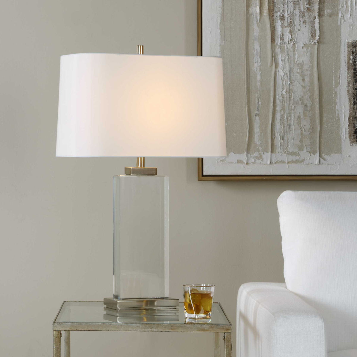 Genevieve - Crystal Table Lamp - Brass / Gold
