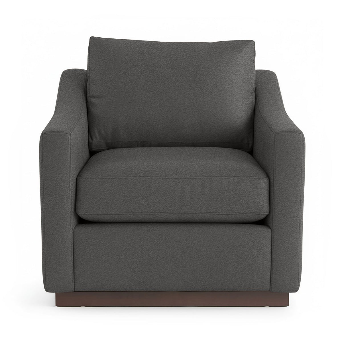 Classic Home Aspen accent arm chair with plush upholstery and wooden legs, shown in a cozy living room setting.