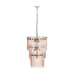 Hampshire - 3-Tier Chandelier - Pink - R&R Furniture Gallery (Fountain Valley, CA)
