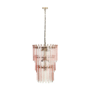 Hampshire - 3-Tier Chandelier - Pink - R&R Furniture Gallery (Fountain Valley, CA)