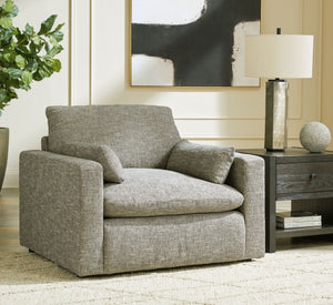 Dramatic - Chair and a Half - Granite - R&R Furniture Gallery (Fountain Valley, CA)