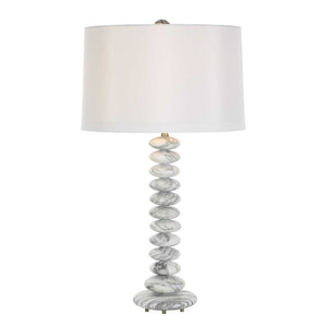 Washed Stones - Table Lamp - White