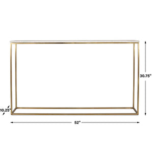 Redmond - Sofa Counter Table - Gold / White