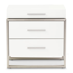 Marquee - Nightstand - Cloud White - R&R Furniture Gallery (Fountain Valley, CA)