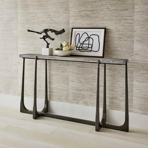 Tapering Off - Console Table - Bronze / Gray