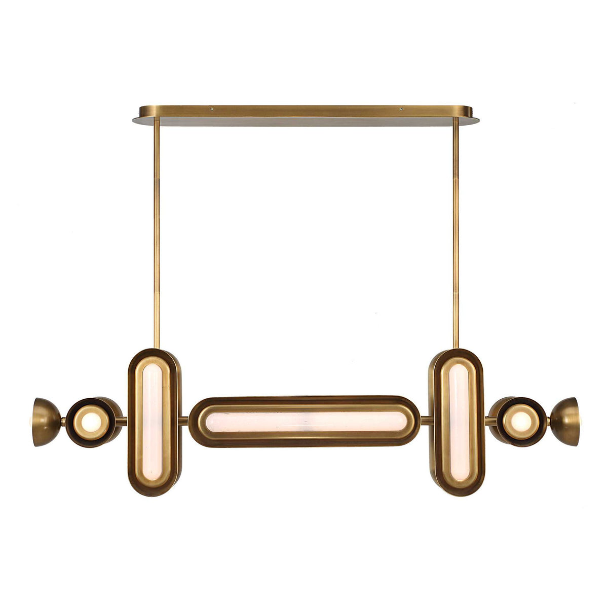 Dot Dash - 12 Light Pendant - Brass
