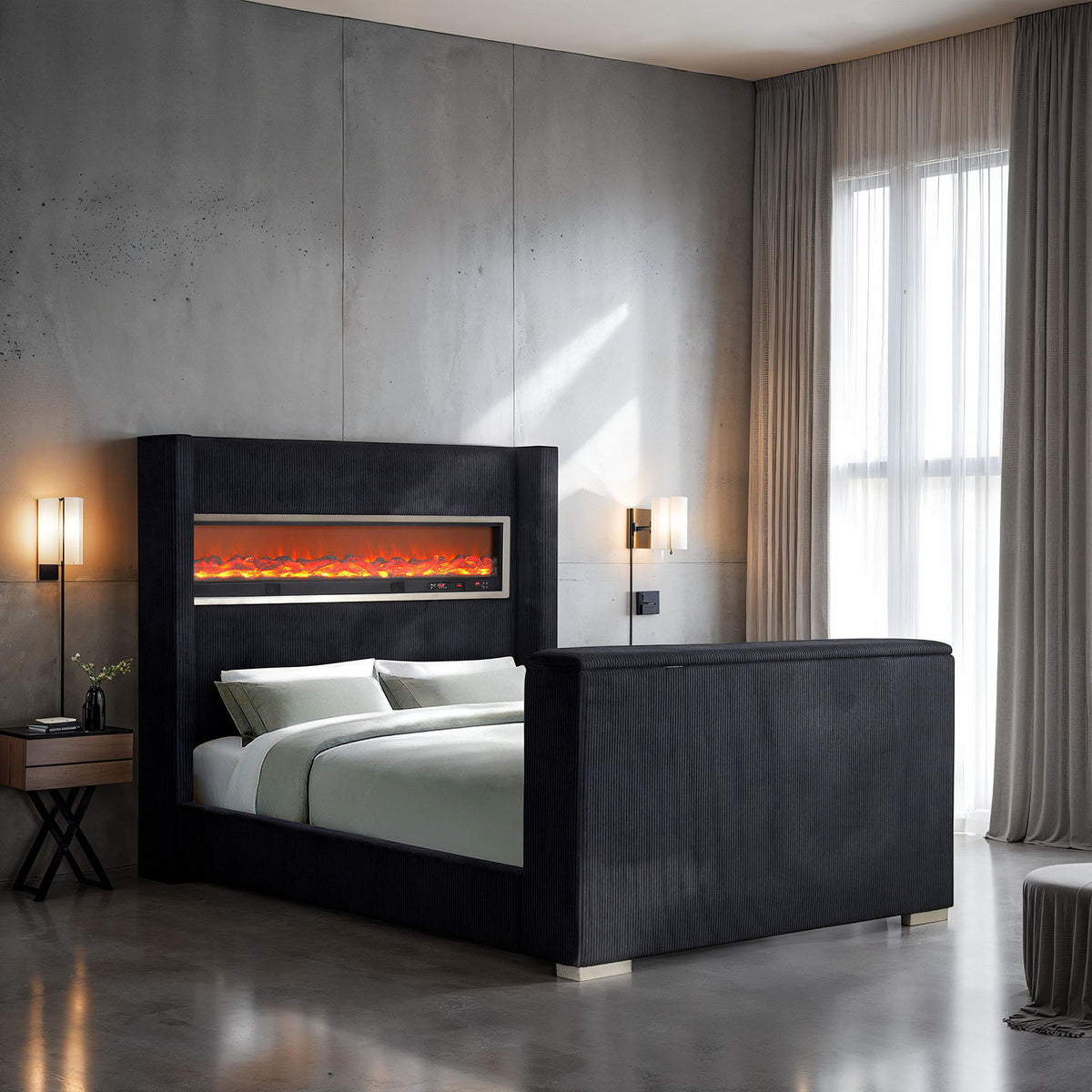 Sumter - Queen Bed, Black