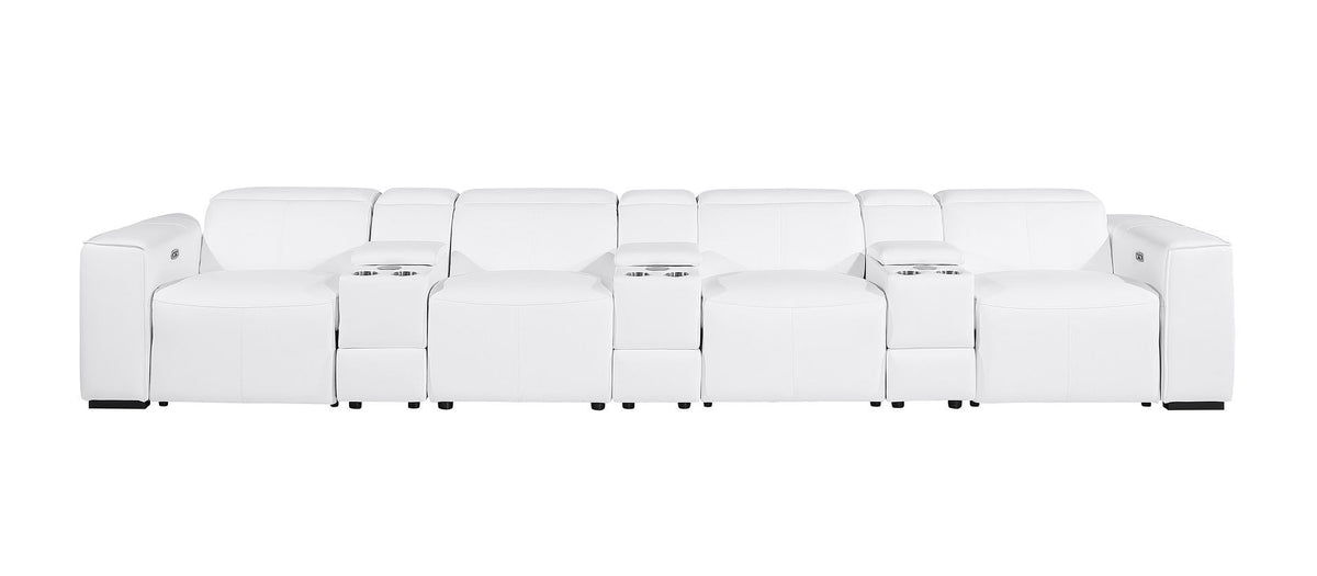 1224 - 7-Piece Modular Power Reclining Sofa In With 4 Power Recliners & Power Headrests