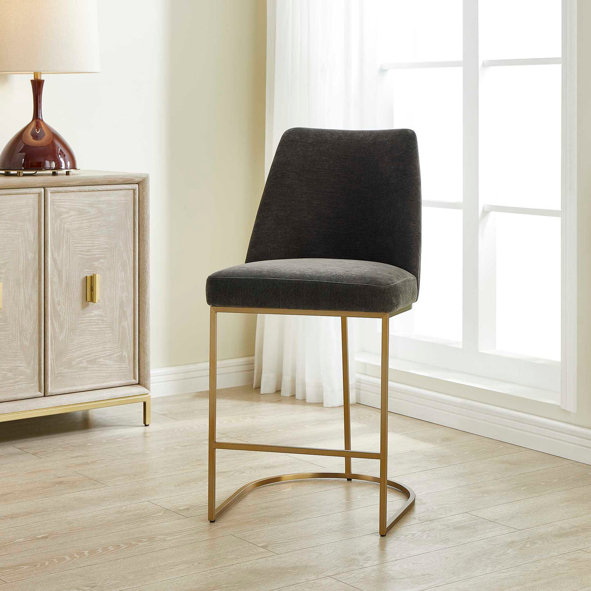 Hanni - Counter Stool - Charcoal