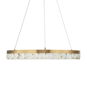 Segovia - Round Crystal LED Chandelier - Gold