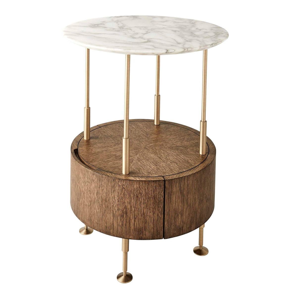 By Your Side - Table - Brass / Woodtone / White