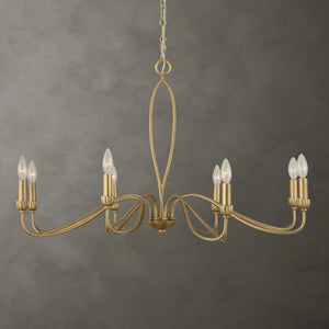 Corella - 8 Light Chandelier - Gold