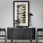 Flaxen Scroll - Shadow Box - Black / Blue / White