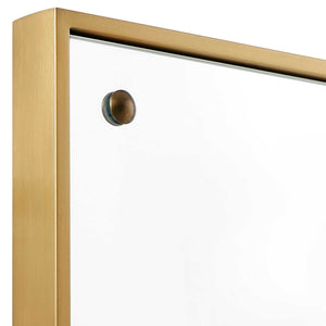 Wrenton - Rectangular Mirror - Brass