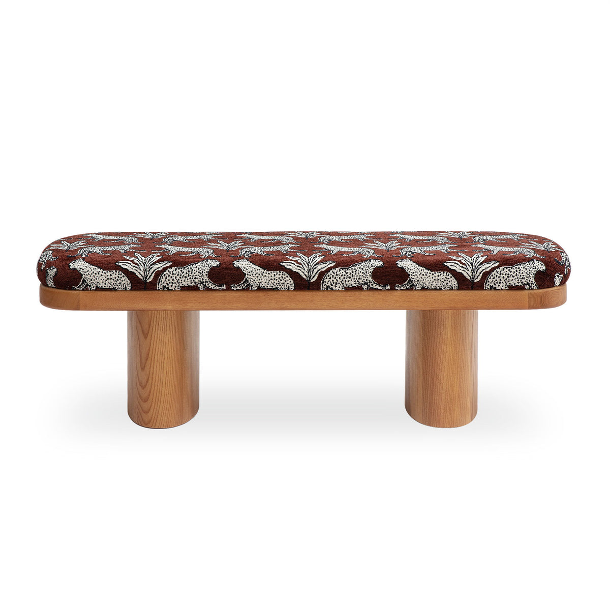 Ollie - Leopard Jacquard Bench