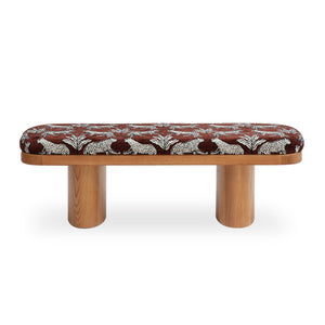 Ollie - Leopard Jacquard Bench