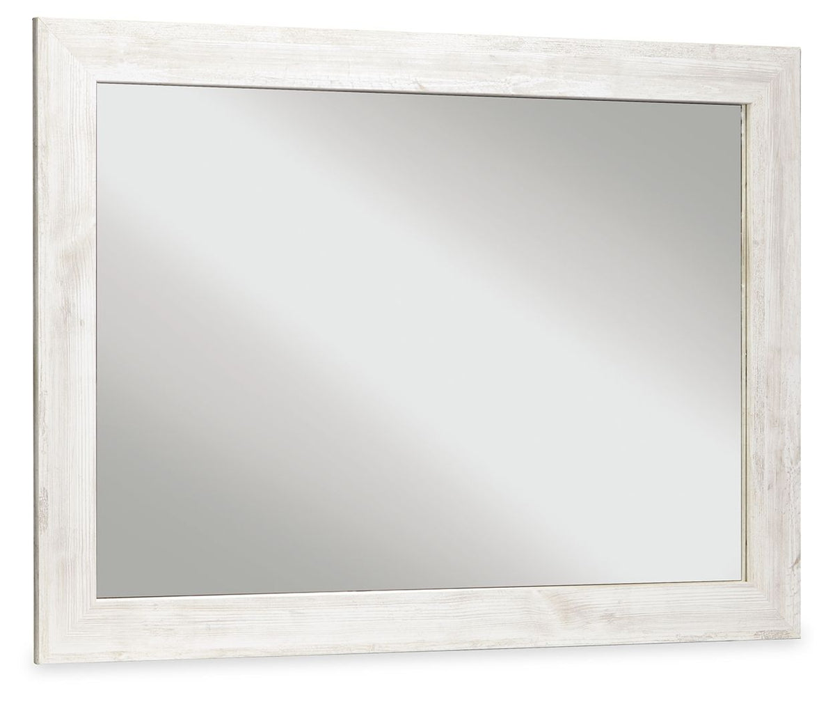 Paxberry - Bedroom Accent Mirror - Whitewash - R&R Furniture Gallery (Fountain Valley, CA)