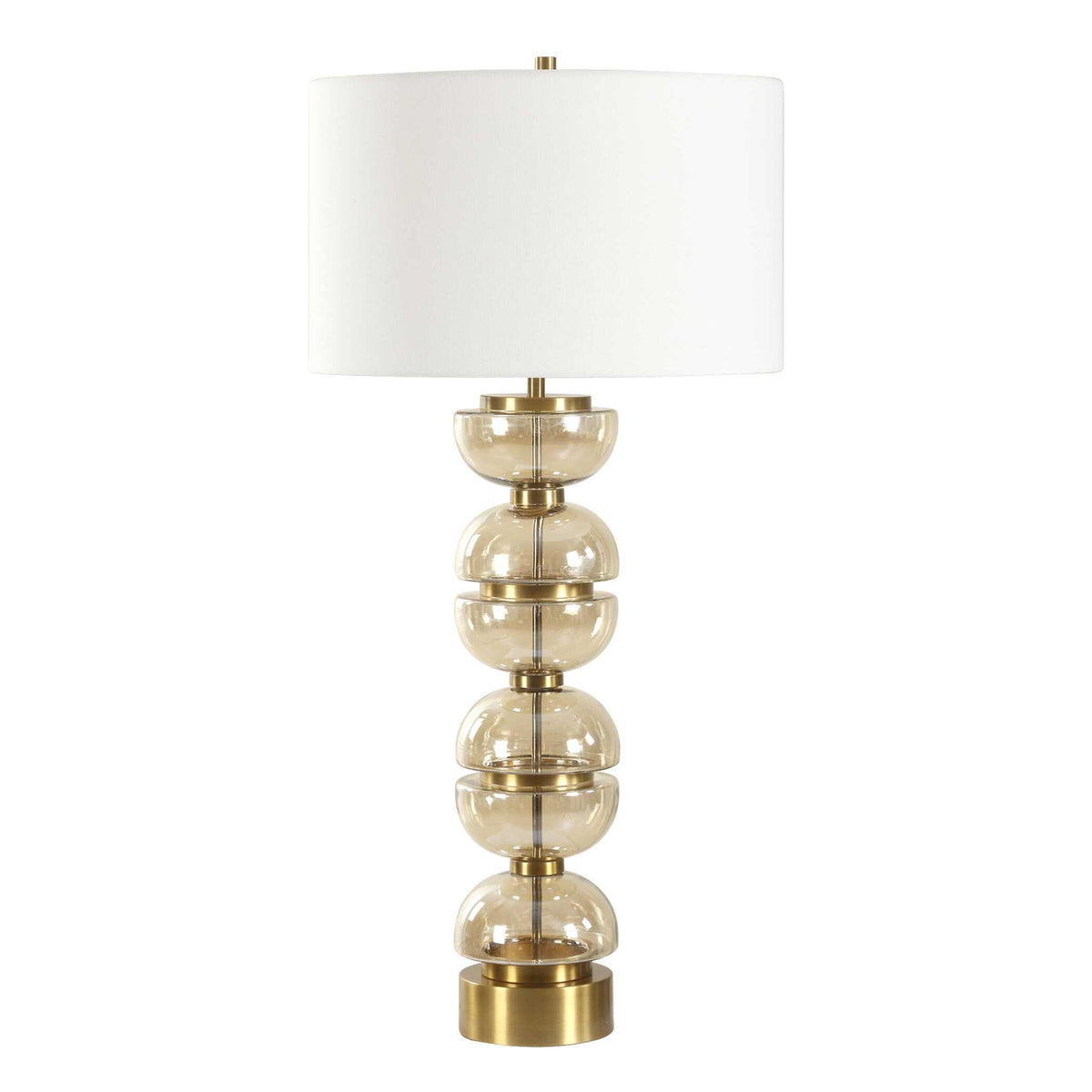 Assemble - Half-Sphere Table Lamp - Brass / Brown / Gold