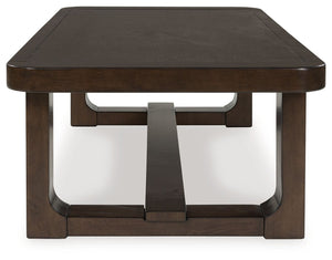 Breckington - Rectangular Cocktail Table - Dark Brown - R&R Furniture Gallery (Fountain Valley, CA)