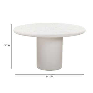 Billy - 54" Terrazzo Dining Table - Cream