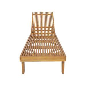 Nadine - Stylish Chaise Lounge Chair - Teak