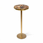 Champaign - Round Accent Table - Gold