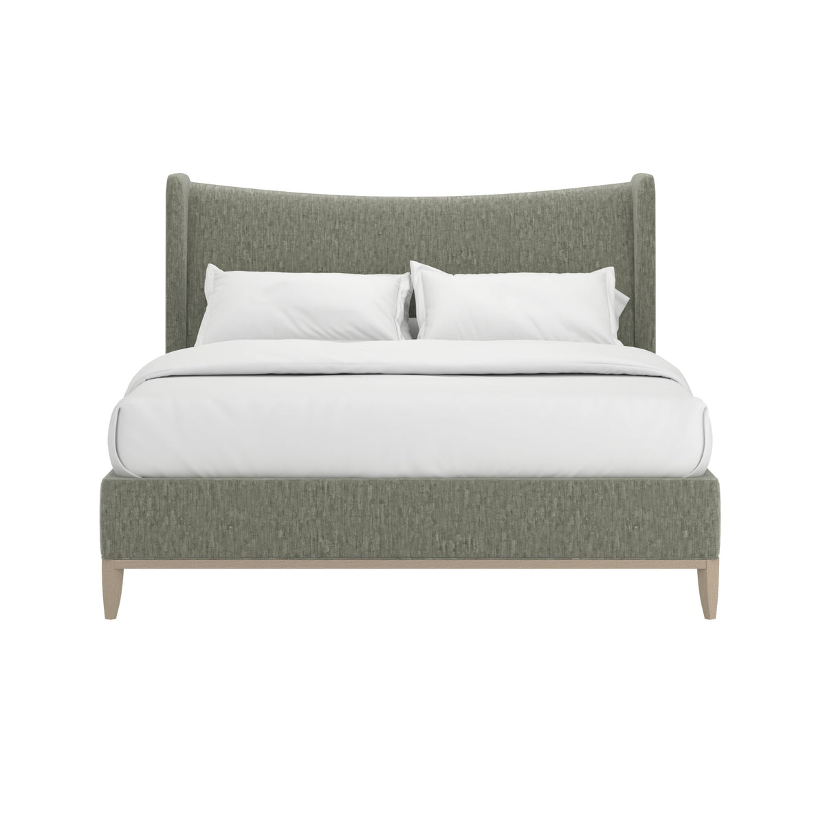 Edwin King Wing Shelter Uph Bed-Celery