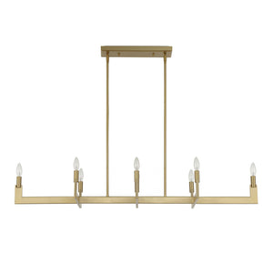 Cordoba - 8 Light Linear Chandelier - Gold