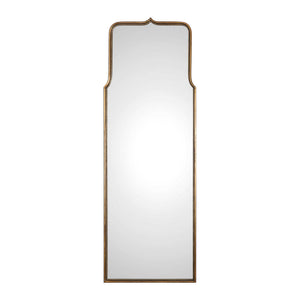 Uttermost Adelasia wall mirror with antiqued gold finish, ornate frame, and elegant design for stylish wall decor.
