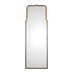 Uttermost Adelasia wall mirror with antiqued gold finish, ornate frame, and elegant design for stylish wall decor.
