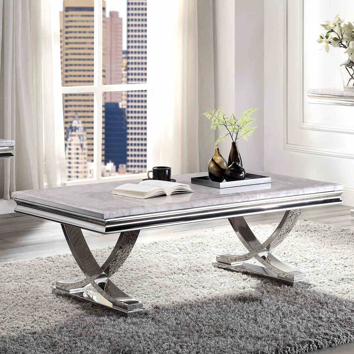 Wettingen - Coffee Table, Chrome