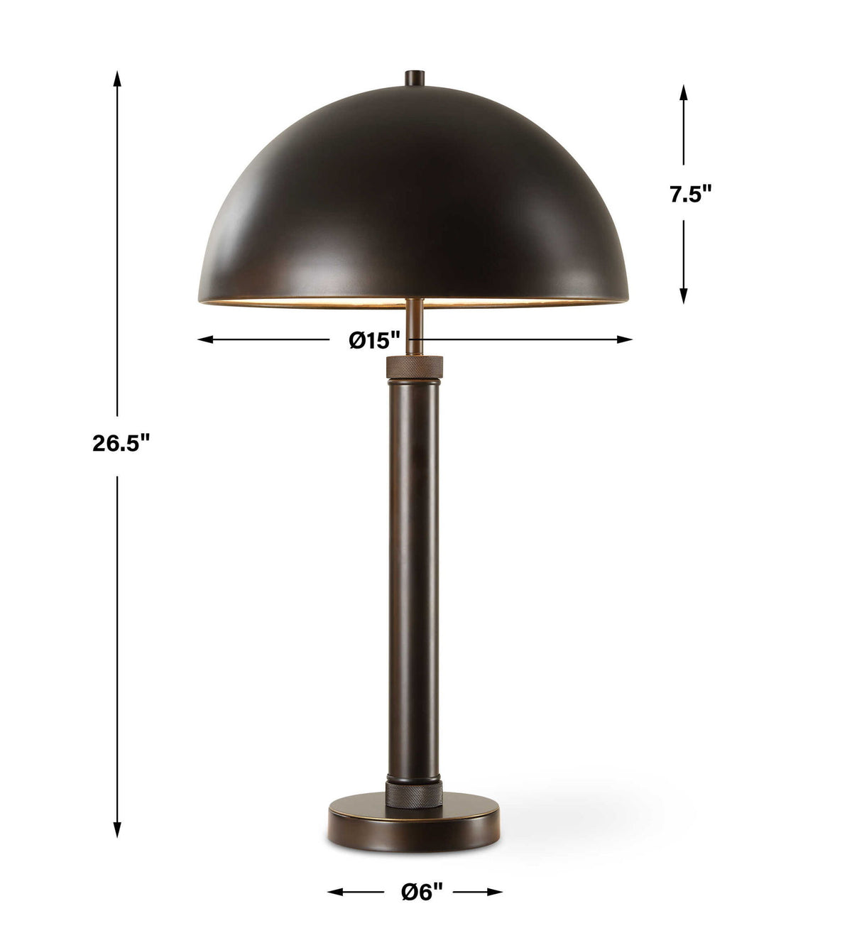 Table Lamp - Black Metal