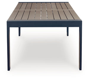 East Beach - Rectangular Dining Table With Umbrella Option - Blue - R&R Furniture Gallery (Fountain Valley, CA)