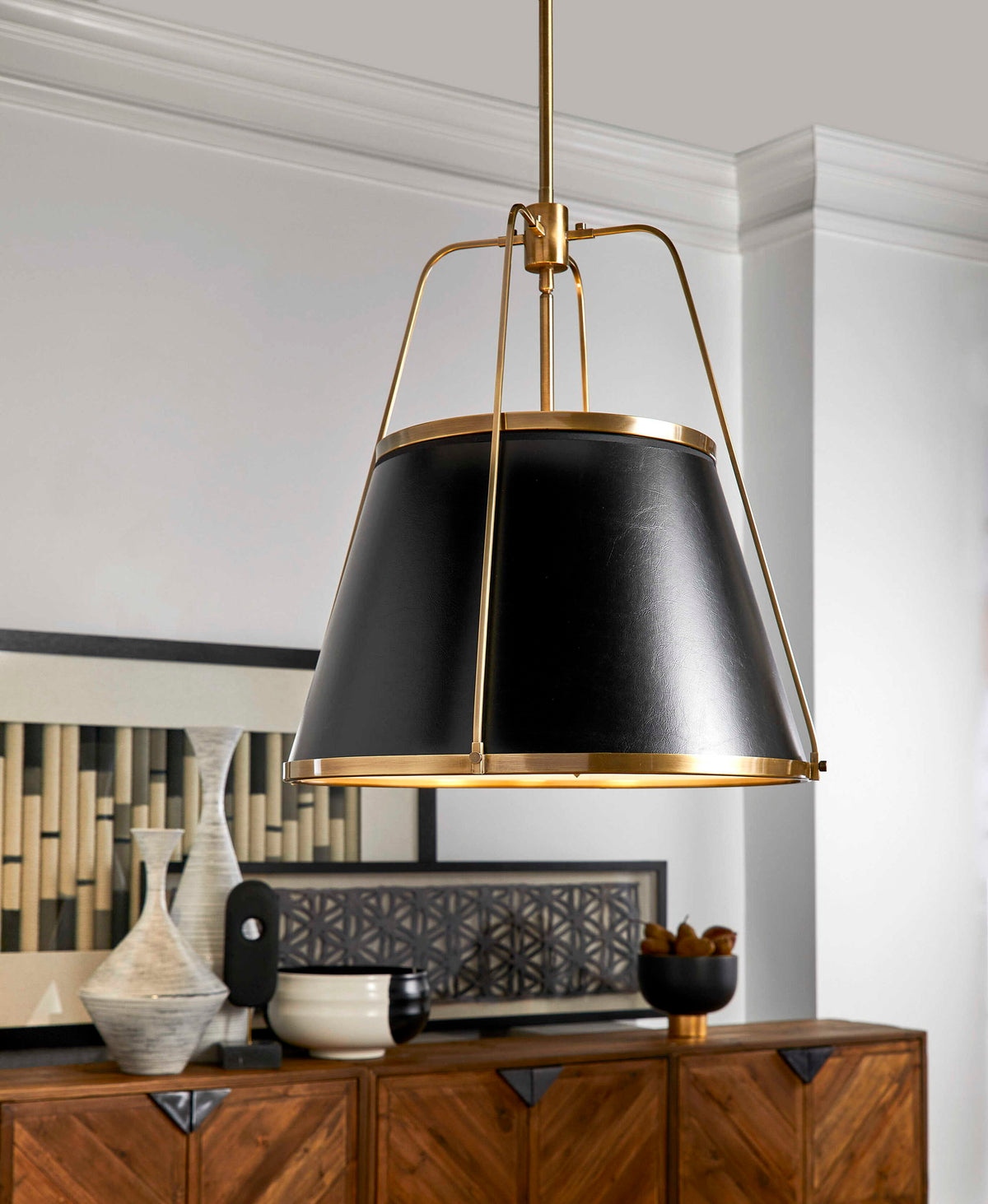 Leather Classic - 4 Light Pendant