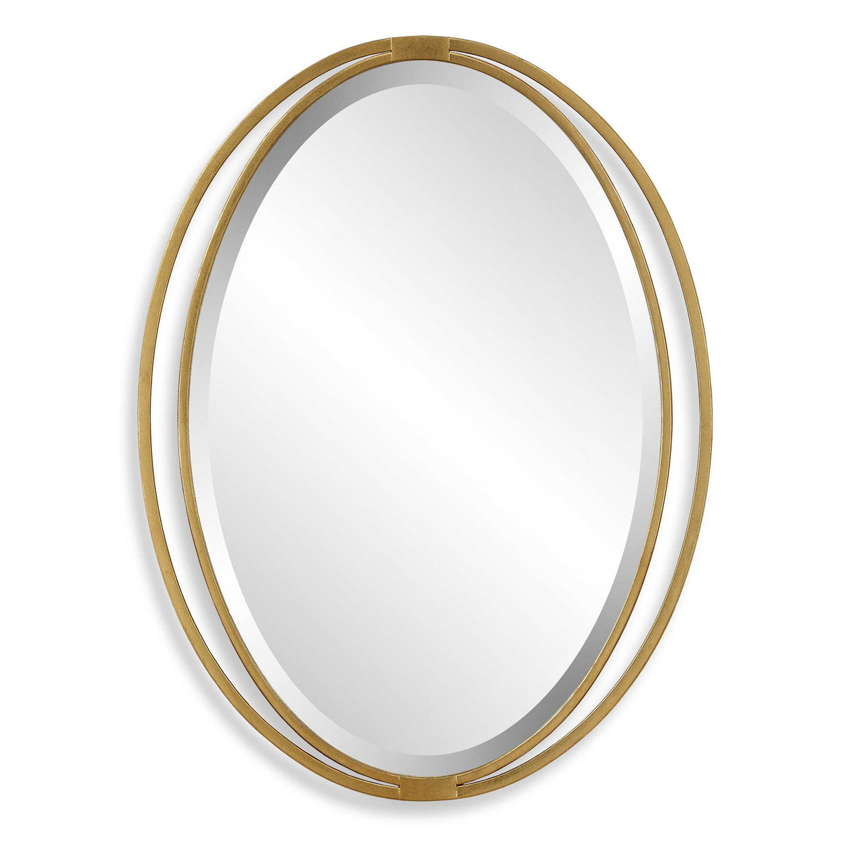 Rhodes - Gold Oval Mirror