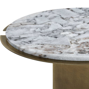 Split The Difference - Accent Table - Brass