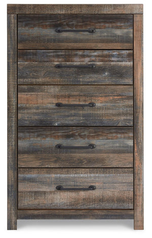 Drystan - Five Drawer Chest - Brown / Beige - R&R Furniture Gallery (Fountain Valley, CA)