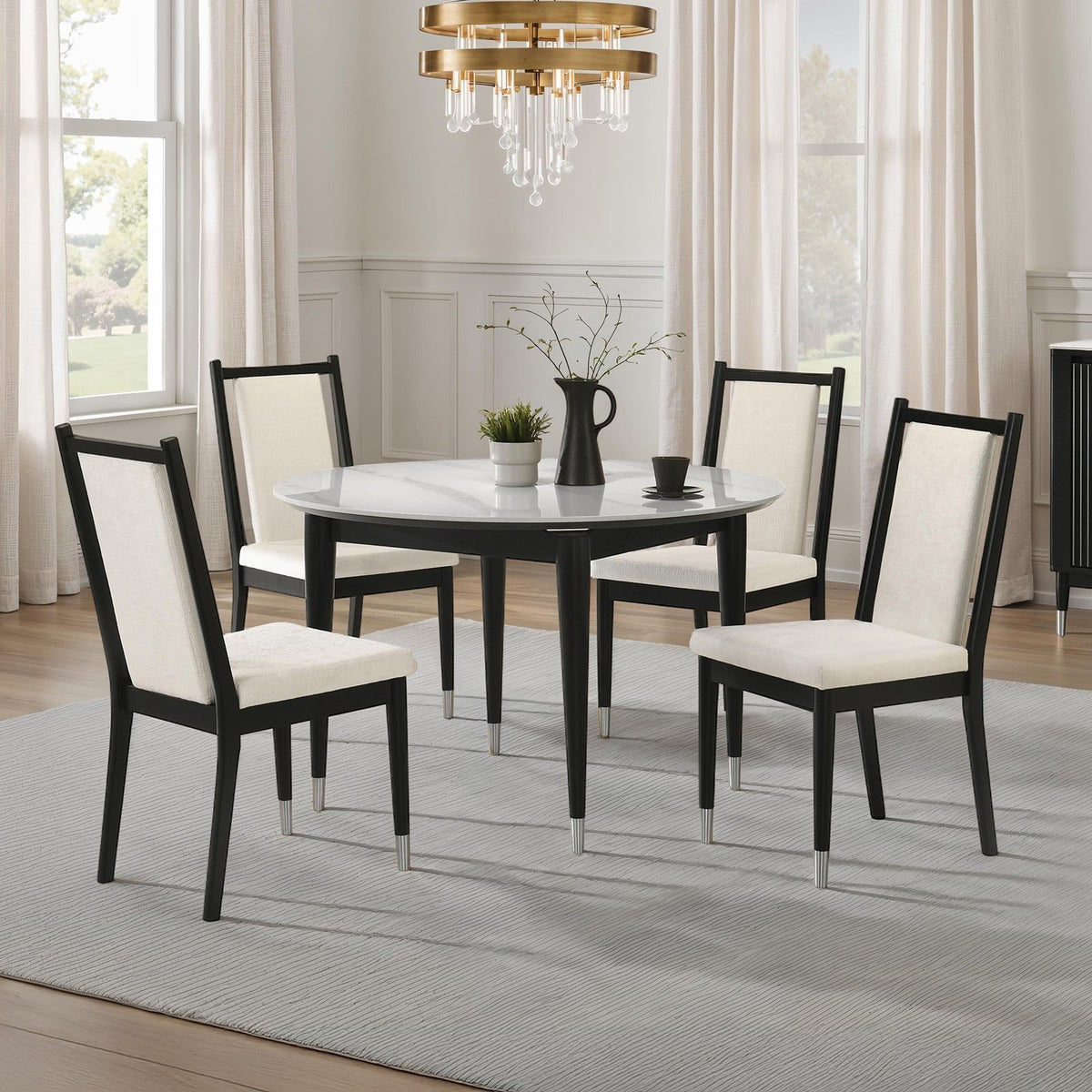 Maidstone - 5 Pc. Round Dining Table Set
