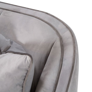 Roxbury Park - Velvet Sofa - Steel / Slate