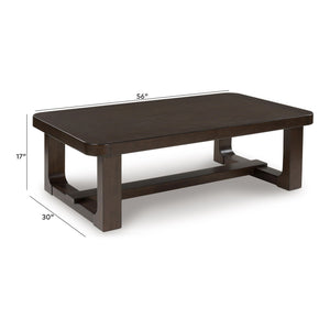 Breckington - Rectangular Cocktail Table - Dark Brown