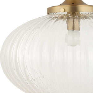 Uttermost Bellaire gold pendant light with a glass shade, showcasing elegant pendant lighting design.